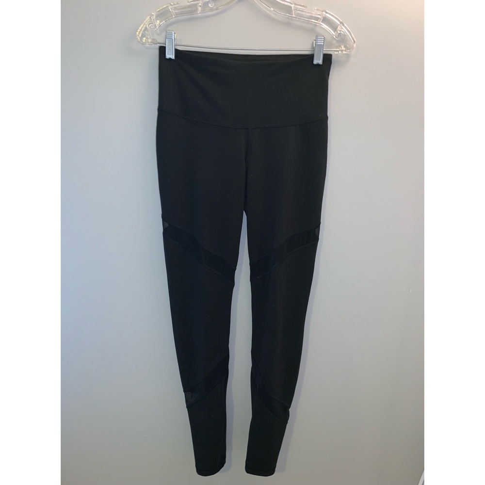 Old Navy Active Mesh Panel Black Leggings